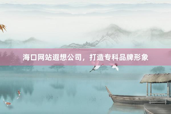 海口网站遐想公司，打造专科品牌形象